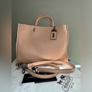 Coach 1941 Rogue 31 leather in Nude Pink with Gunmetal hardware, New with Tags